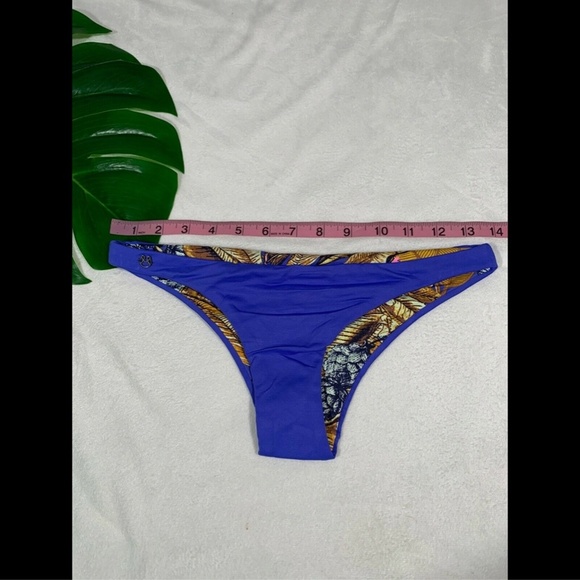 NEW Maaji‎ Mediterranean Blue Sublime Checky Cut Bikini Bottoms [SZ Small ] - Picture 3 of 8